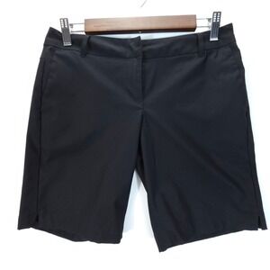 Three Sixty Six Shorts Womens 2 Black Active Performance Golf Bermuda